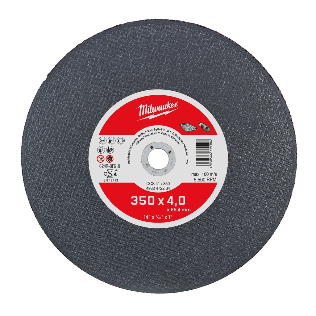 CCS 41 / 350 x 4,0 x 25,4 mm - 1 pc