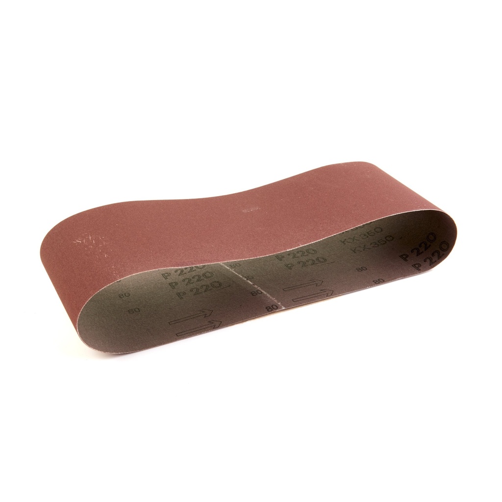 Bande abrasives 100 x 620 mm, grain 220 (5 pièces)