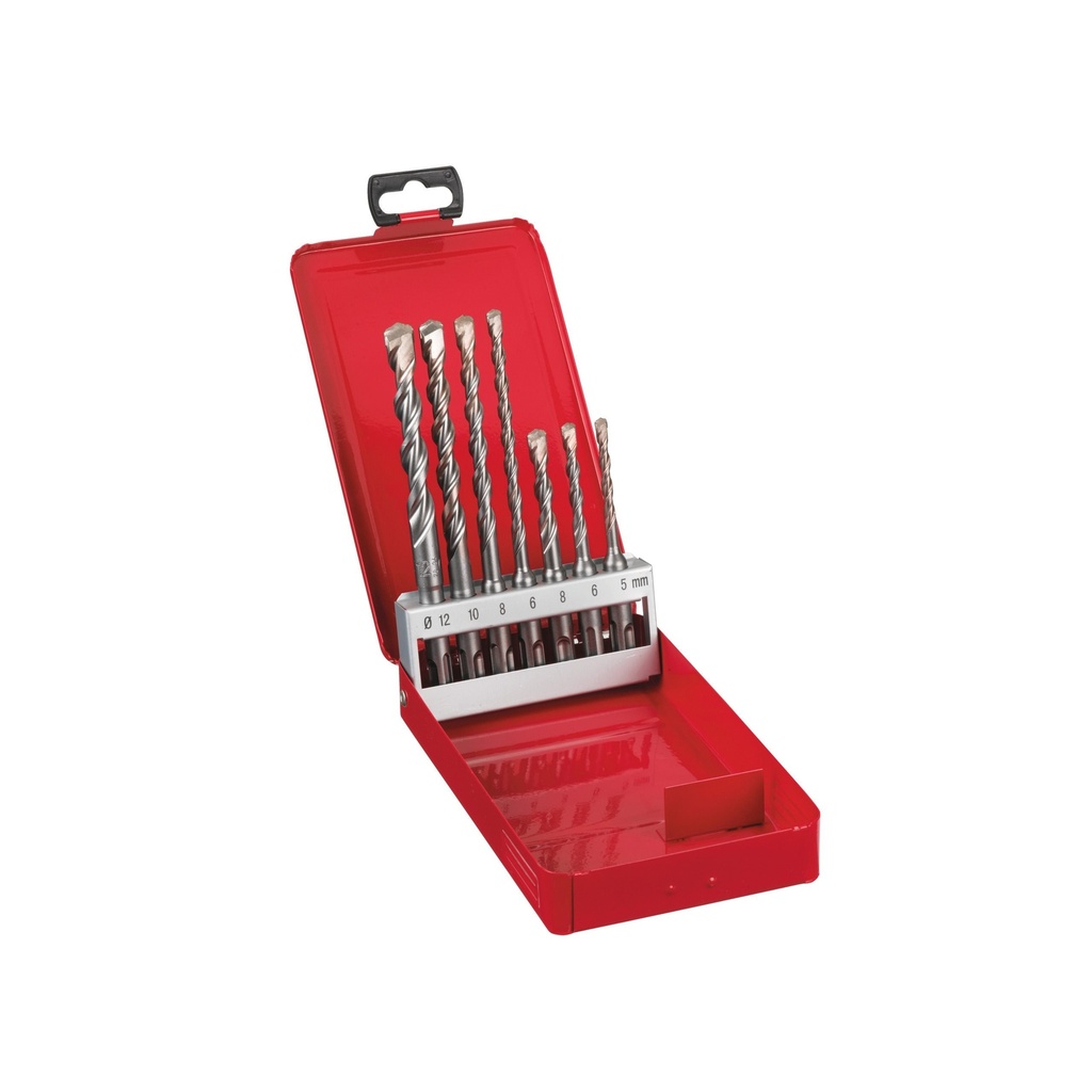 Coffret métal de 7 forets SDS-plus
