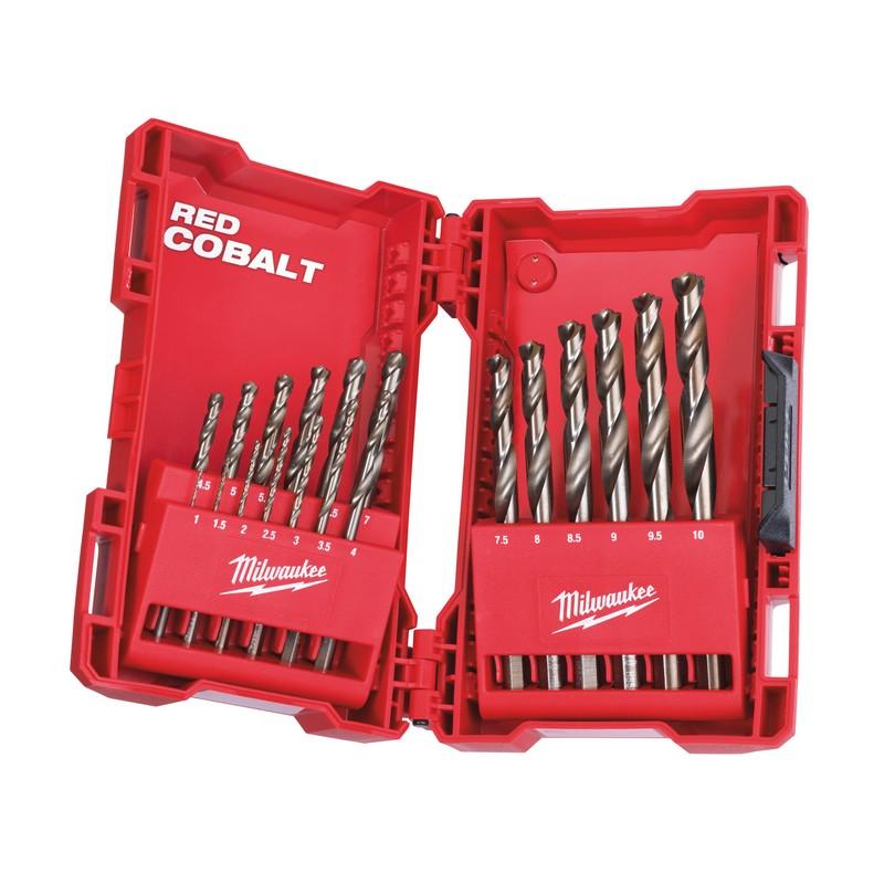 Set de forets métaux HSS-G Co dans coffret métal (19 pièces)