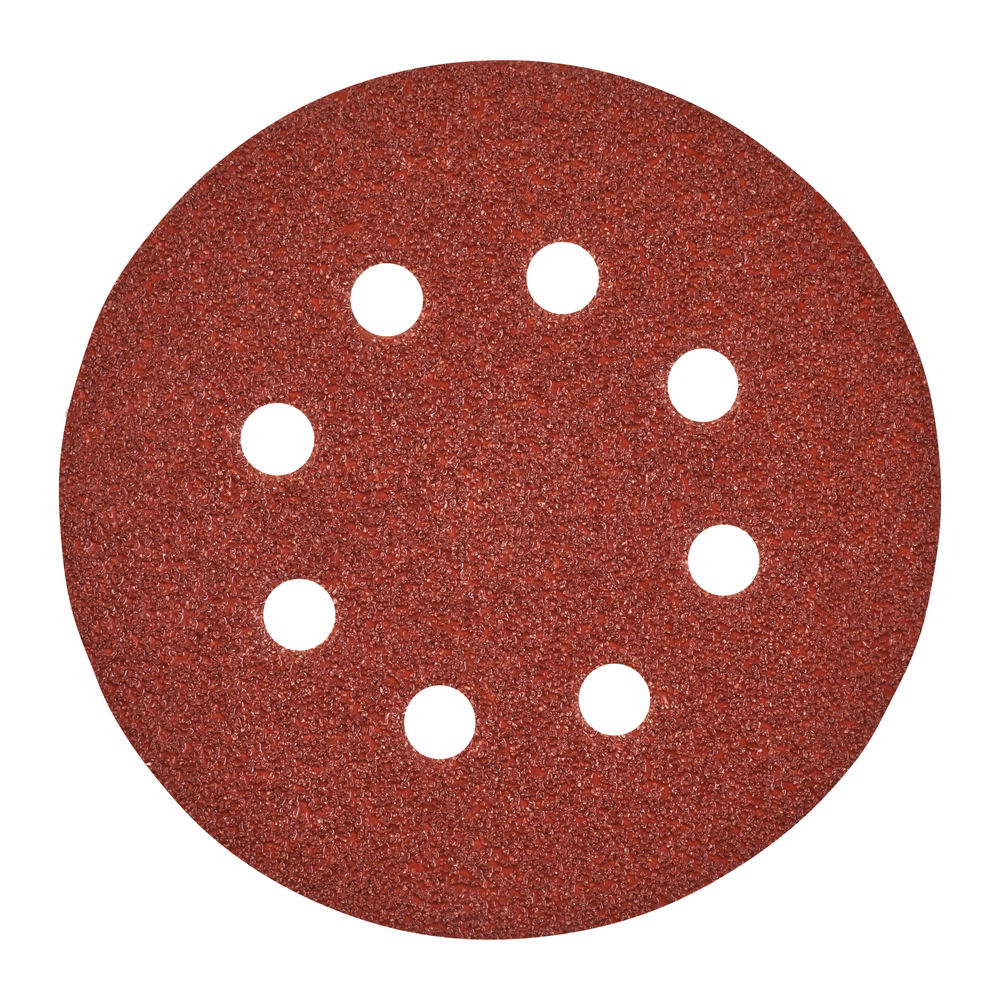 Papier abrasif Velcro 125 mm, grain 40 (5 pièces)