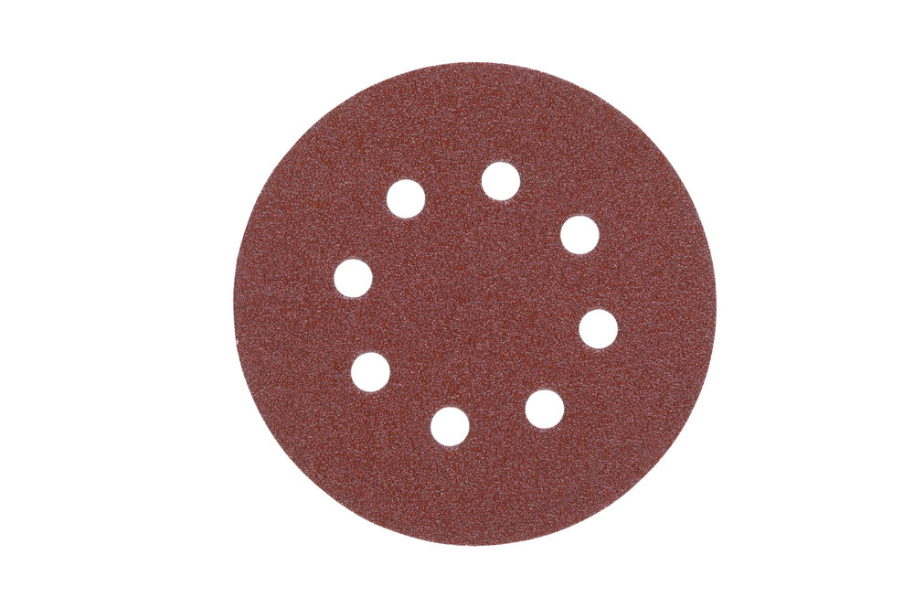 Papier abrasif Velcro 125 mm, grain 60 (5 pièces)