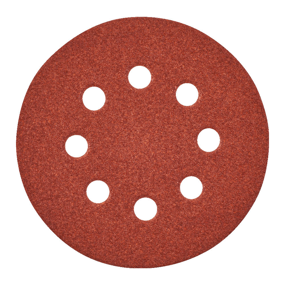 Papier abrasif Velcro 125 mm, grain 80 (25 pièces)