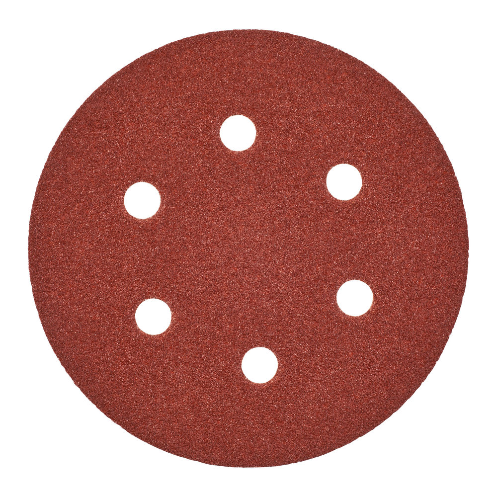 Papier abrasif Velcro 150 mm, grain 40 (5 pièces)