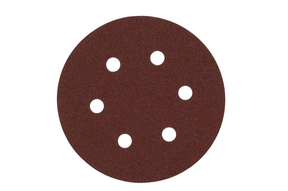 Papier abrasif Velcro 150 mm, grain 60 (5 pièces)
