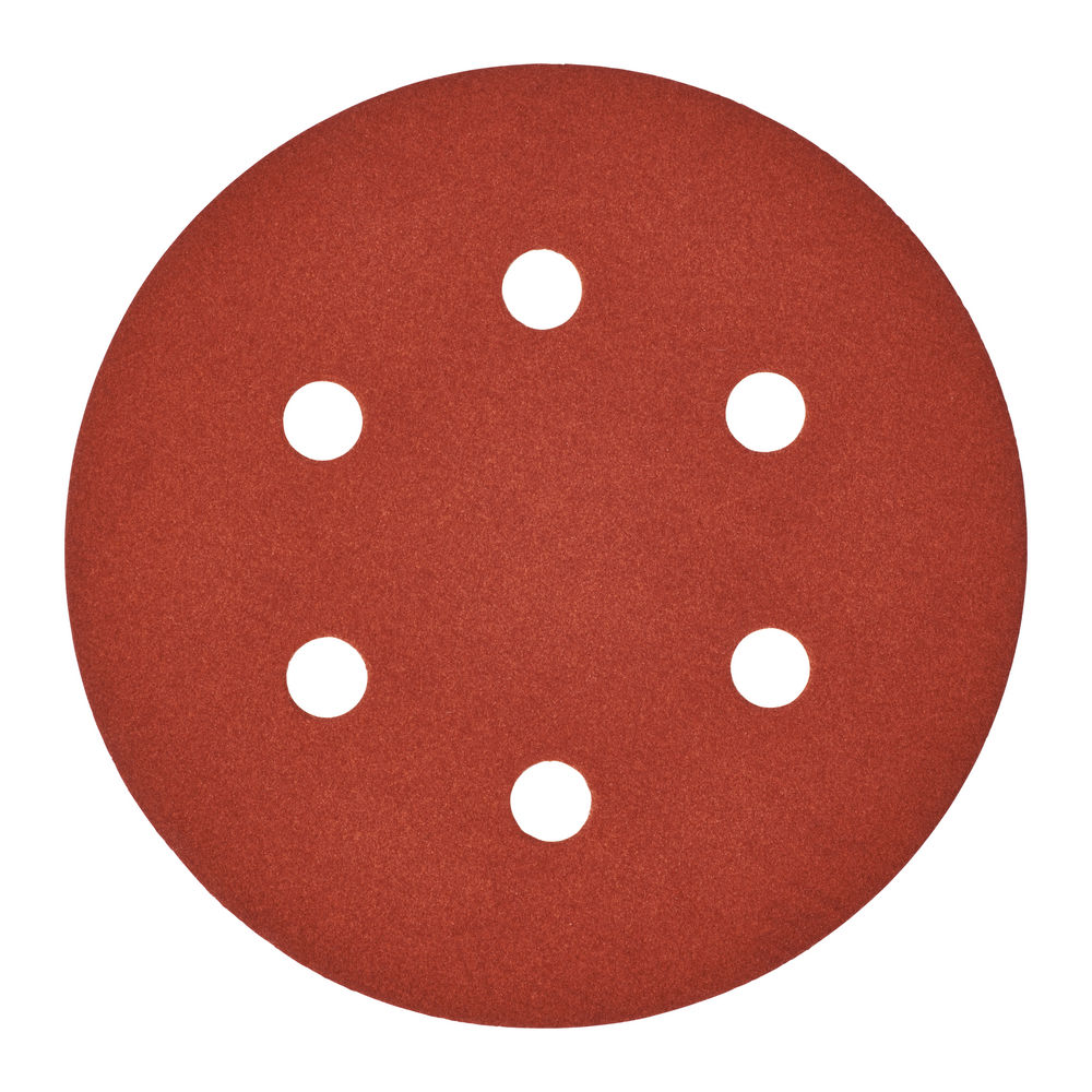 Papier abrasif Velcro 150 mm, grain 180 (5 pièces)
