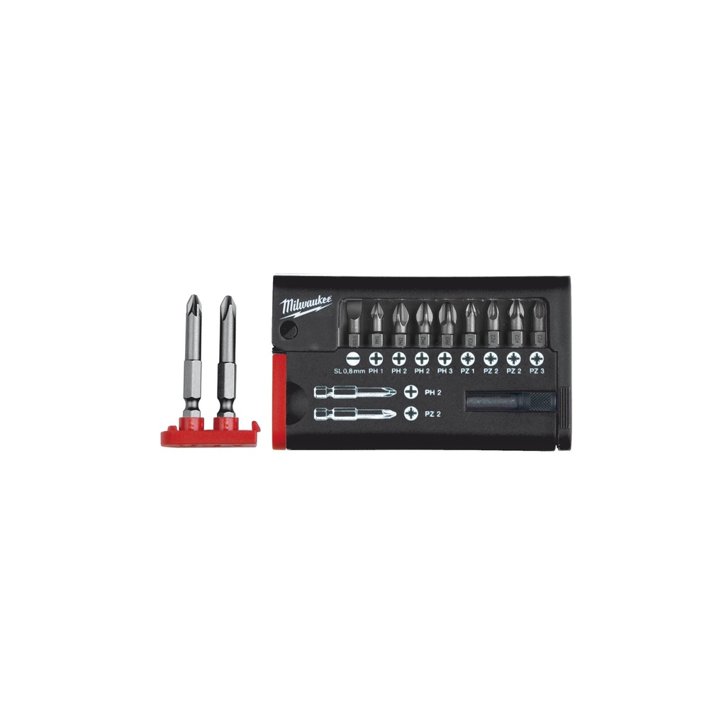 Coffret d'embouts de vissage, orange (12 pièces)