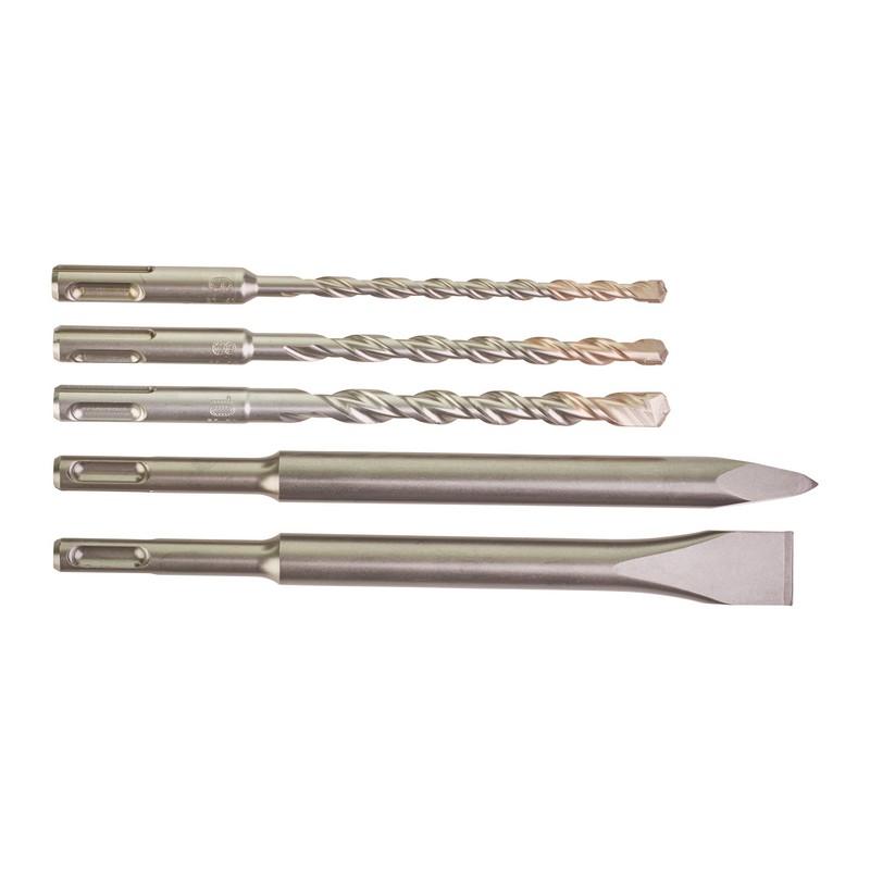 Set forets & burins SDS-plus (5 pièces)