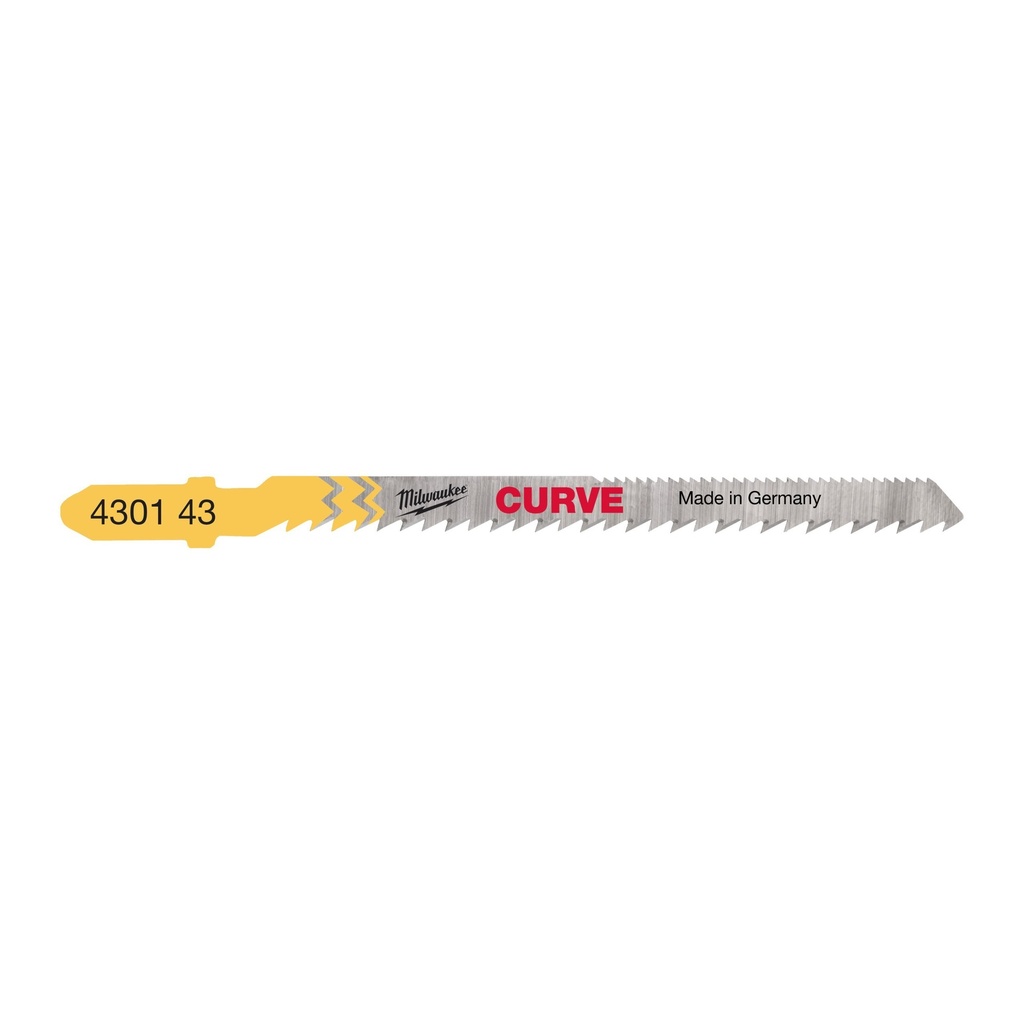 Lame de scie sauteuse pour courbes 75 x 2,5 mm (5 pièces)