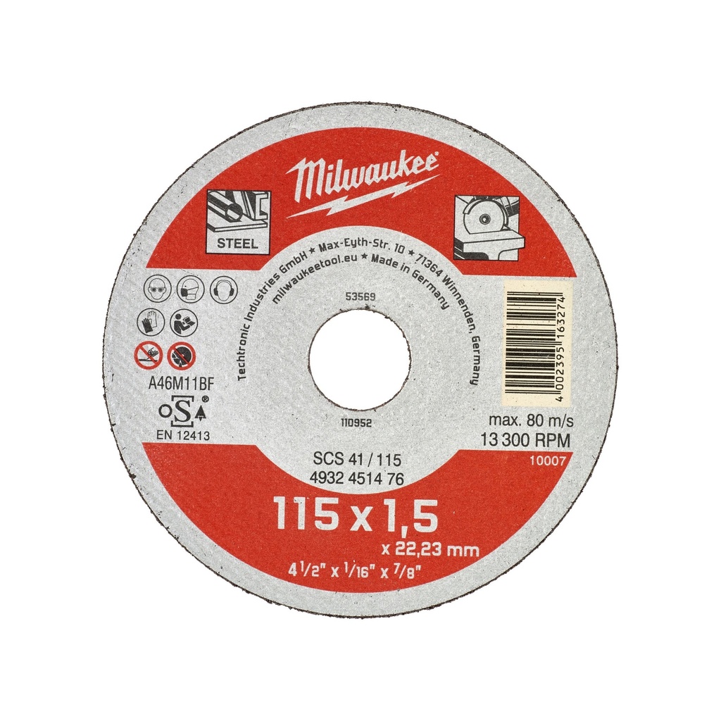Disques à tronçonner SCS 41/115 (1,5)