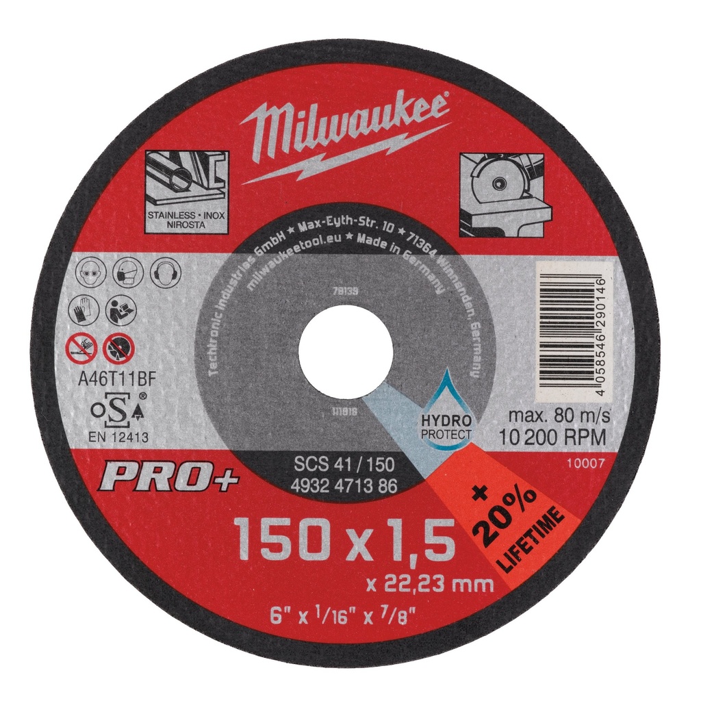 Disque de coupe CutWSCS41 / 150X1.5 PRO + - 1pc