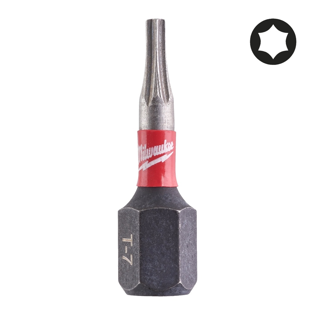 Embout de vissage SHOCKWAVE™ TX7 25mm-2pc