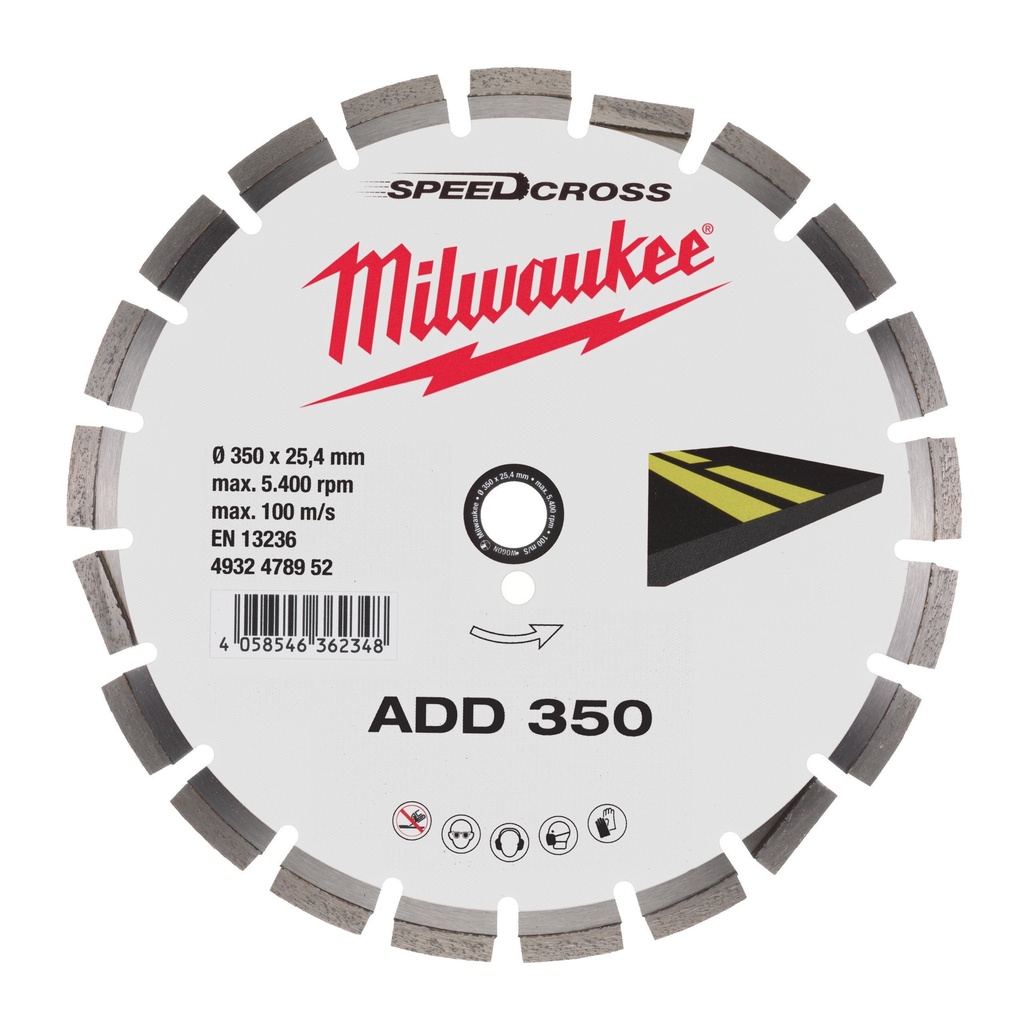 Lame de diamant High Performance - Premium Speedcross Asphalte ADD 350 mm - 1 pc
