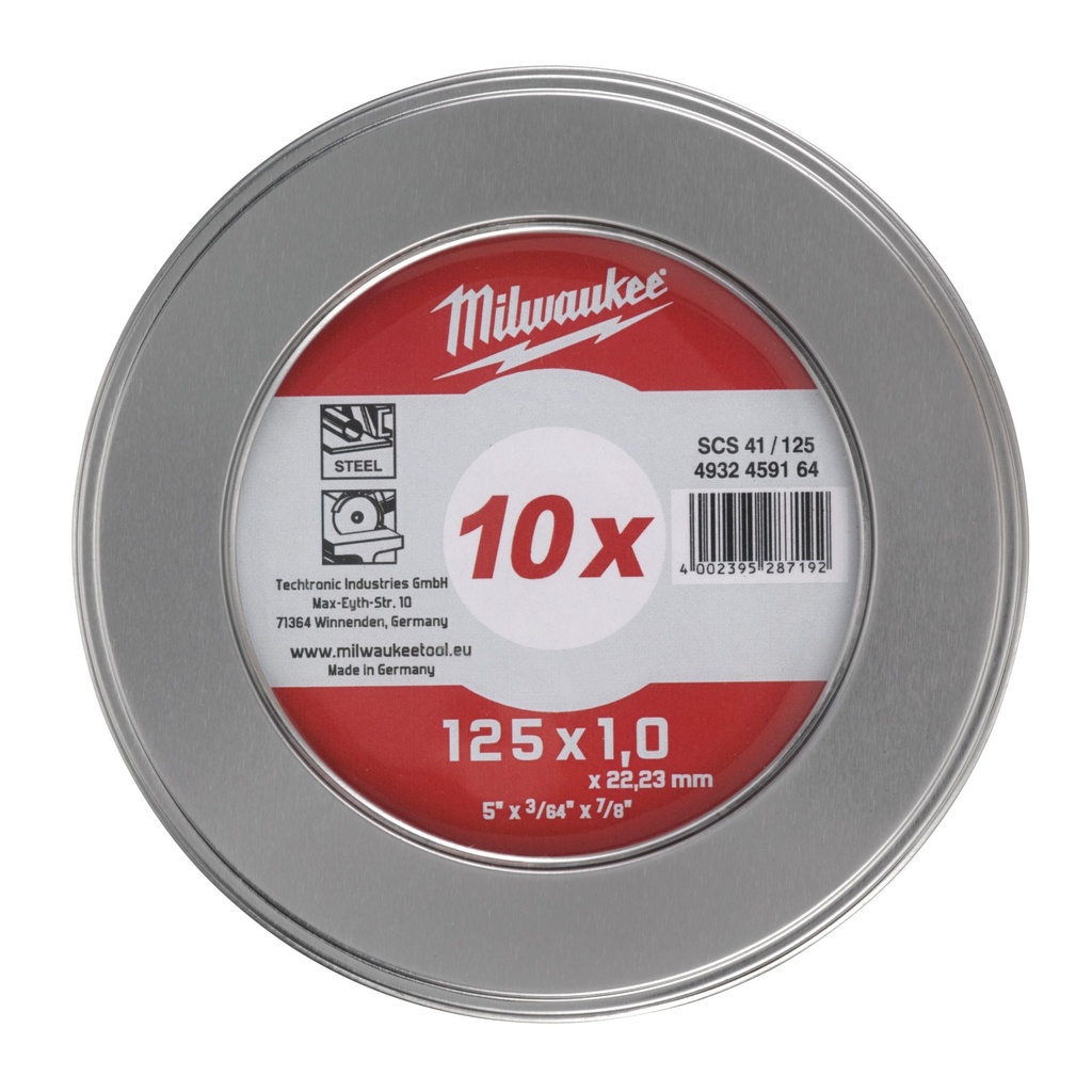 CutWSCS41/125X1 C.WHEEL Metal Box- 10PC