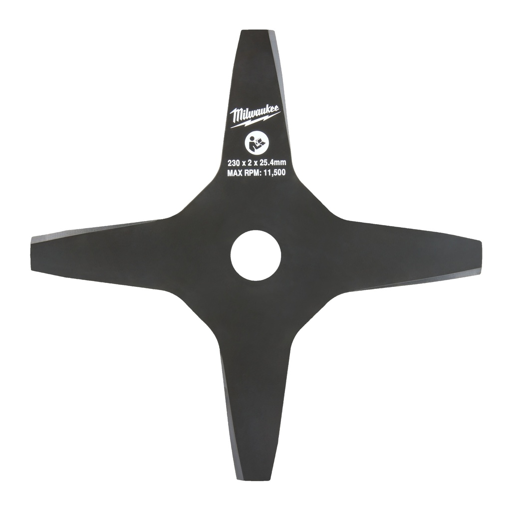 Replacement blade 4 tooth; diamter of 230mm (9''); Arbor size of 25,4 mm (1'')