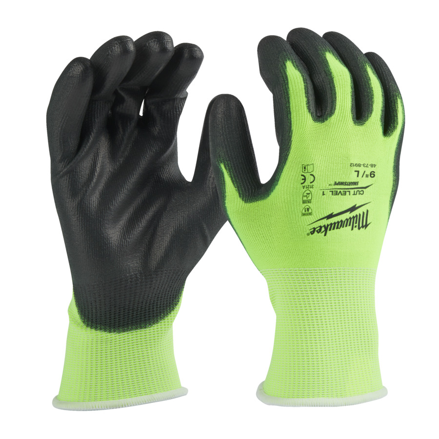 Gants de coupe haute visibilité niveau 1/A - 9/L - 1pc