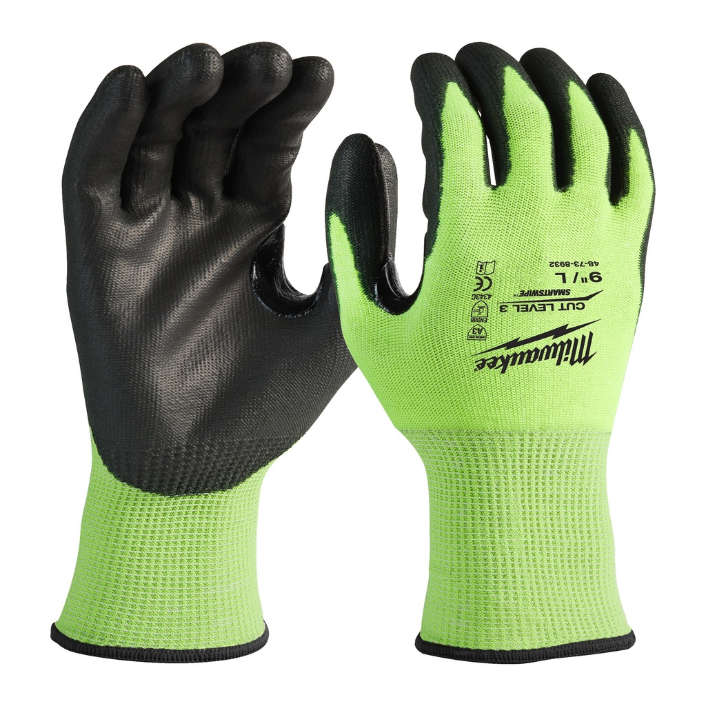 Gants de coupe haute visibilité niveau 3/C - L/9 - 144pcs