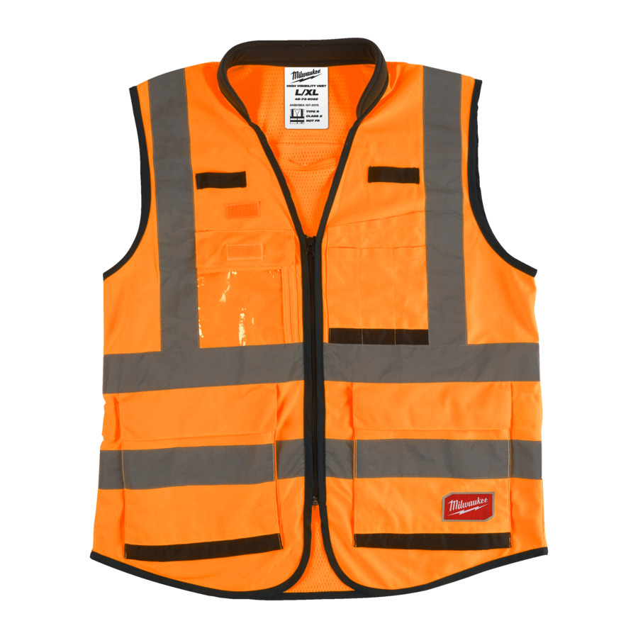 Gilets premium haute visibilité Orange (Premium) S/M