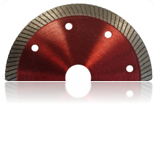 Disque Diamant RED FIRE Jante turbo continue à denture fine, segment fin épaisseur 1,4mm Ø115 AL.22,2