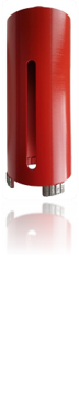 Courronne diamantée EASY DRILL pour perforateur, segments turbo soudés laser, longueur utile 180 mm,raccord M16, Ø127
