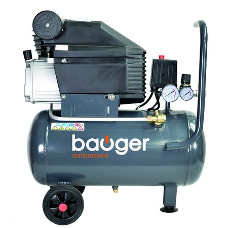 COMPRESSEUR BAUGER 25L 220L/MIN 8BAR 2.5HP