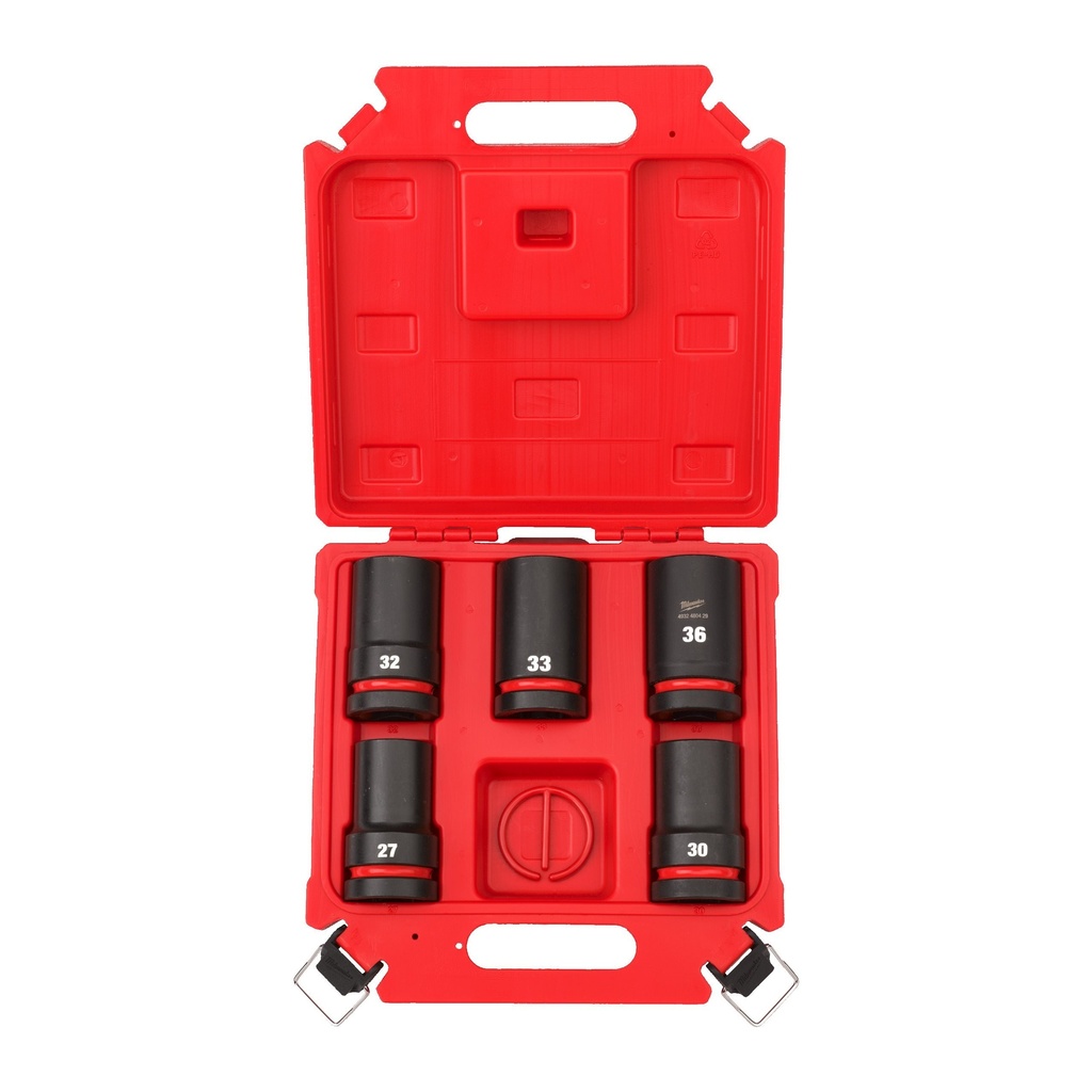 Douilles SHOCKWAVE IMPACT DUTY 1˝ longues Set (27,30,32,33,36 mm)