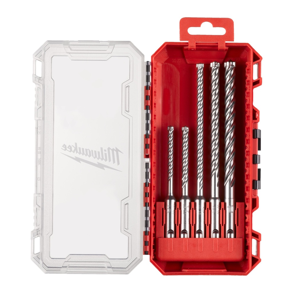 Forets SDS-PLUS MX4 set PACKOUT Ready Box (5,5 x 115, 5,5/6/7/8 x 165 mm)