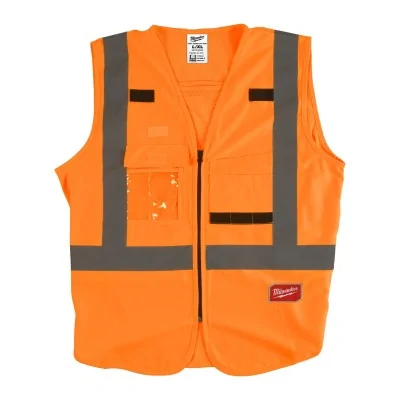 GILET HAUTE-VISIBILITÉ CONTRACTOR ORANGE (L/XL)