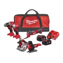 1 x M18 BLDDRC, 1 x M18 BLIDRC, 1 x M18 FCS552, 1 x M18 BMT, 1 x M18 FBJS, 2 x M18B5, 1 x M12-18 FC, 1 x Contractor Bag