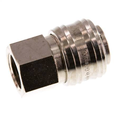 coupleur (NW7,2) G 3/8"(fil. femelle), Laiton nickelé C
