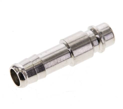 Embout d'accouplement (NW7,2) tuyau flexible 10mm, Laiton nickelé