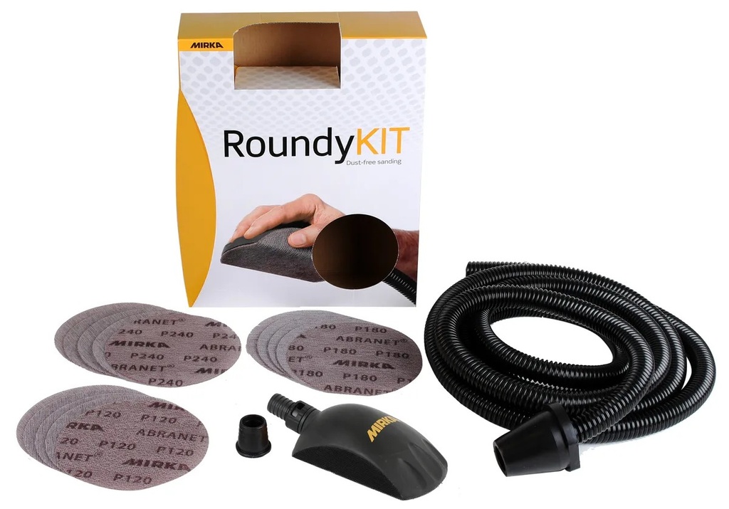 Kit cale manuelle ROUNDY Ø 150 mm avec 15 disques Abranet 