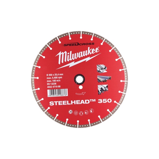 [4932471988] disques diamant Speedcross DH STEELHEAD 350 - 1 pc