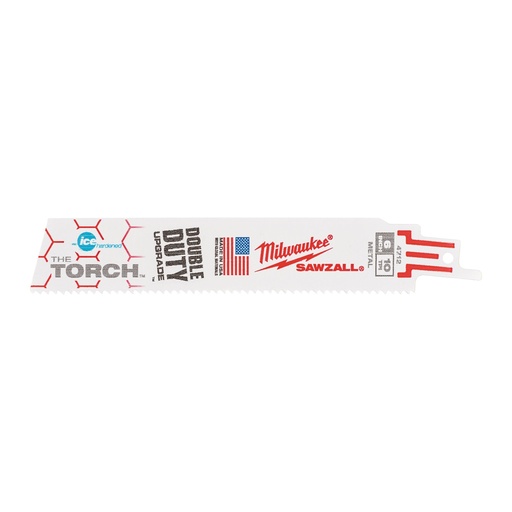 [48004712] Lame de scie sabre Torch Ice Edge 150 mm x 10 Tpi (5 pcs)