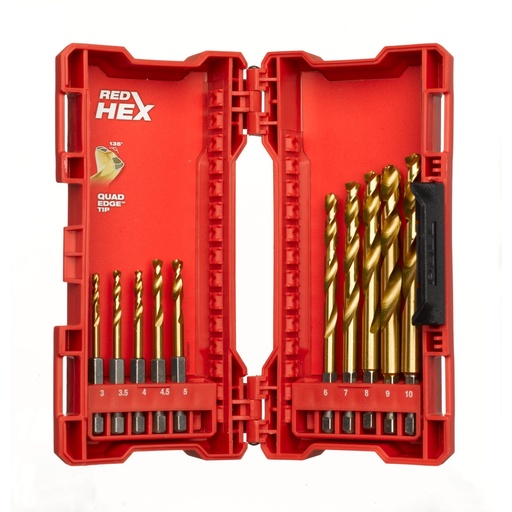 [48894759] Foret à metal SHOCKWAVE™ HSS-G Ti. 10pc Set -10pc
