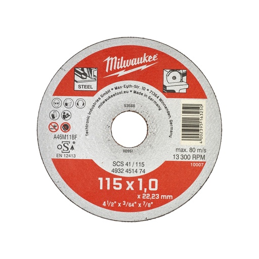 [4932451474] Disques à tronçonner SCS 41/115 (1)
