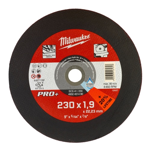 [4932451490] disque à tronçonner SCS41 230 x 1,9 mm PRO+ (à commander par 50)
