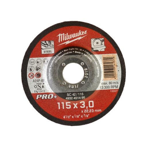 [4932451495] disque à tronçonner SC42 115 x 3 PRO+ (à commander par 50)