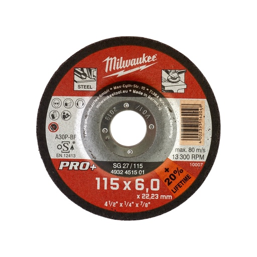 [4932451501] Disque à ébarber SG27 115 x 6 mm PRO+ (à commander par 50)