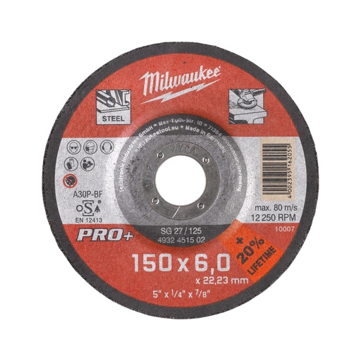 [4932471387] Disque à ébarber GrW SG27 / 150X7 PRO + - 1pc