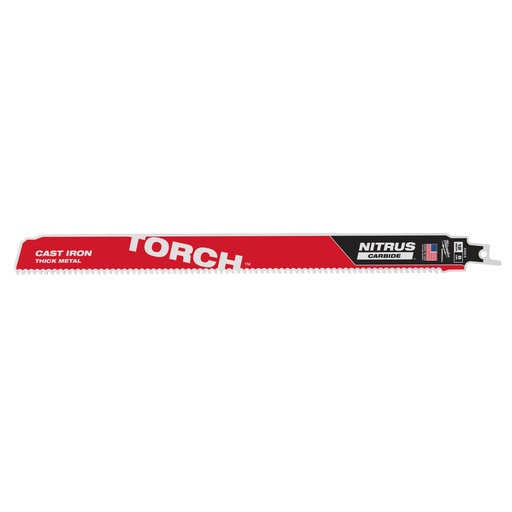 [48005263] TORCH NITRUS Carbide Teeth - 300mm - Lames pour scies sabre Sawzall Métal - 1pc