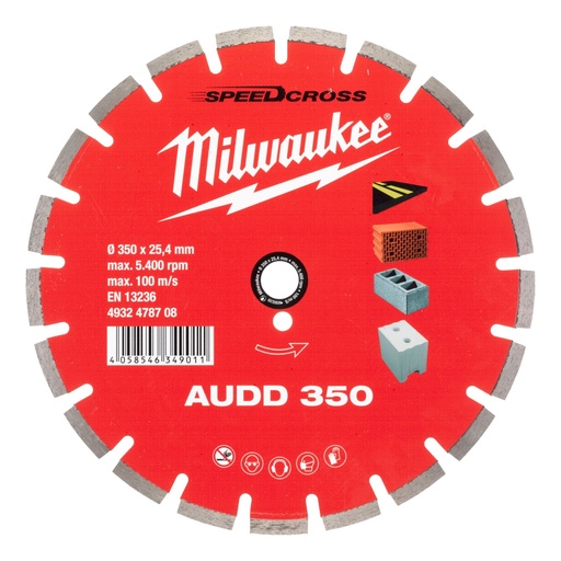 [4932478708] Lame de diamant High Performance - CIS Premium Speedcross AUDD 350 mm - 1 pc