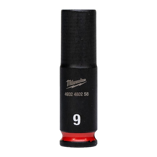[4932480258] SHOCKWAVE™ Socket 1/4" deep 9mm-1pc