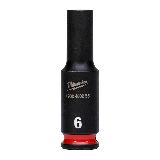 [4932480255] SHOCKWAVE™ Socket 1/4" deep 6mm-1pc