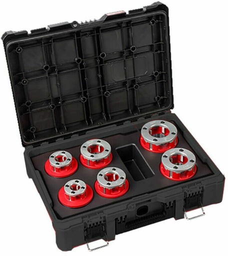 [4932480249] Die Head Kit for M18 FPT2 including 6x Threader Heads in sizes 1/2" to 2" in PRC Packout Box