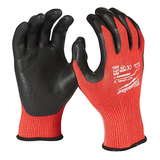 [4932471422] Gants de travail de classe de coupe 3/C - XL / 10 - 1pc