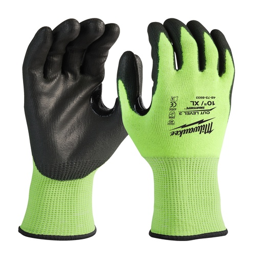 [4932479022] Gants de coupe haute visibilité niveau 3/C - XL/10 - 144pcs