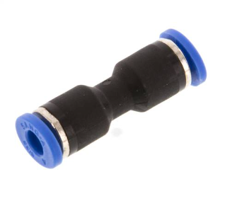 [1023] Raccord droit interm. 4-4 plastique