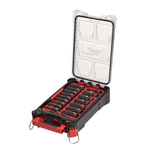 [4932480943] JEU DE DOUILLES À CHOCS 1/2" PACKOUT - 16 PIÈCES