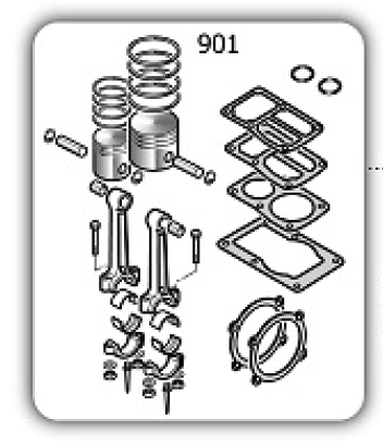 [XSPNA9434B18] kit avec bielle et joints bloc compressions 850 L KKGK30